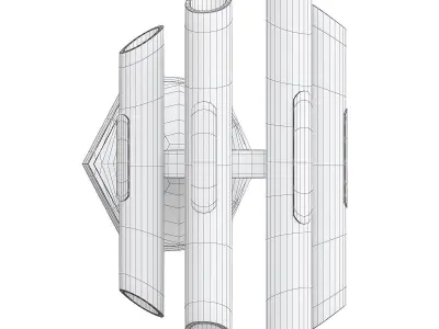 Corbett Arpeggio Wall Sconce Low-poly 3D model
