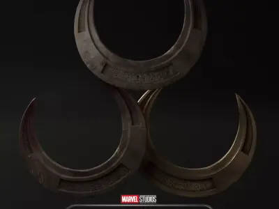 Moon Knight Moon Daggers Low-poly 3D model