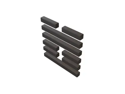 I Ching Hexagrams 17 sui v1 001 Low-poly 3D model