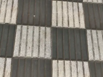 Dirty Checkered Seamless Tiles 4K Texture