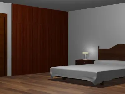 Rustic Bedroom 3D model