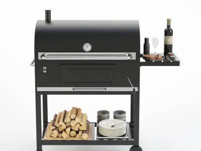 Barbecue 08 3D model