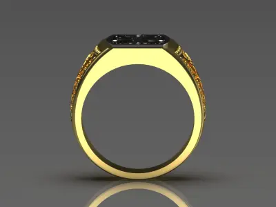 man gold ring mr0111 3D print model