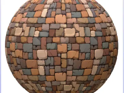 Stylized Stone Floor Seamless Texture Texture 16