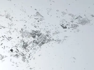 Turin Streets and Buildings 3D model