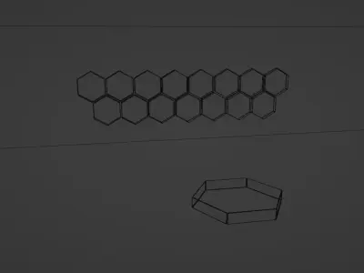 Hexagonal Product Podium  3D model Free 3D model
