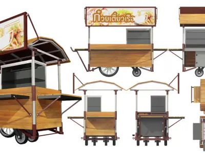 Hawker stall 3D model