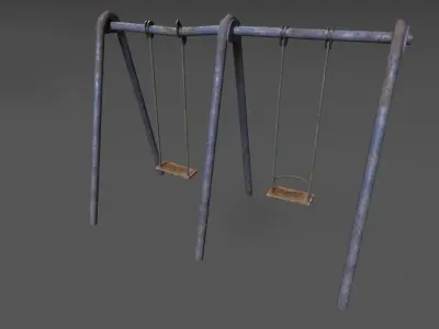Soviet Oldschool Swing Low-poly 3D model