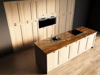 38-Kitchen2 texture 4 3D model