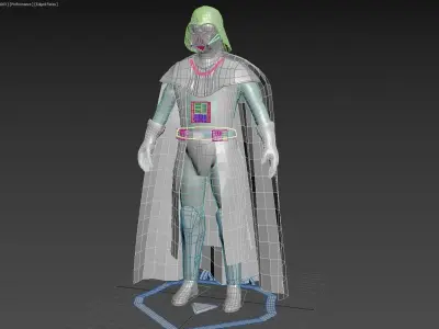 darth vader Low-poly 3D model