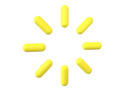 Burst Element Symbol v1 004 Low-poly 3D model