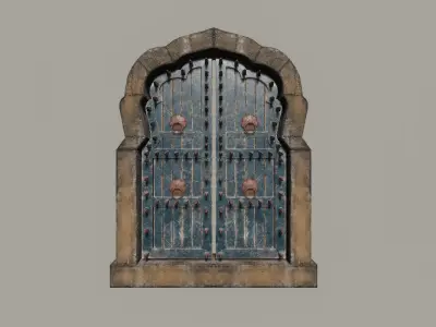 Door Pack 5 Low-poly 3D model