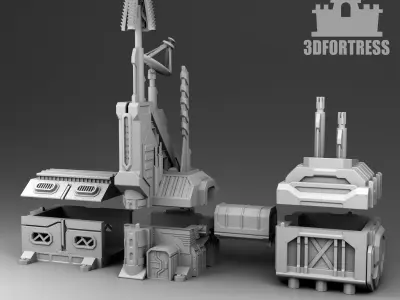 Martian Strategic Management Center 3D print model