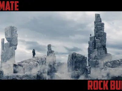 ULTIMATE ROCK  BUNDLE and  BONUS 4k Texture Variations 3D model
