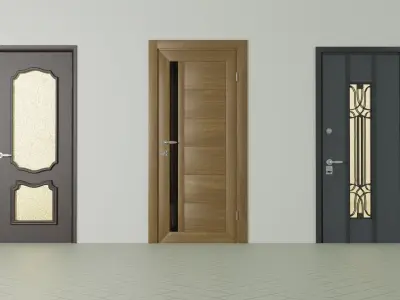 doors set 3D model