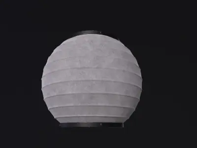 Japanese paper lantern Low-poly 3D model purchase