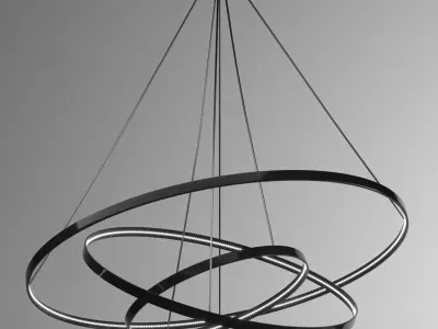 Pendant lighting HOLY HOOP 3D model