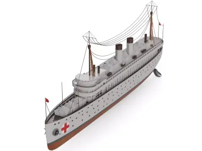 Hospital Ship 3D model by adamhazard - PBR