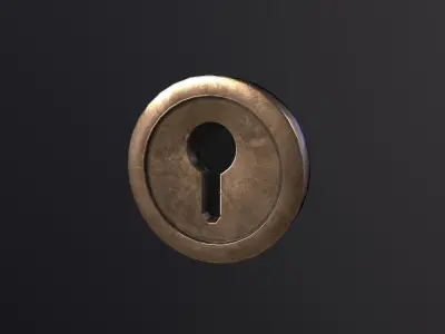 Door handle 3D Model Low-poly 3D model