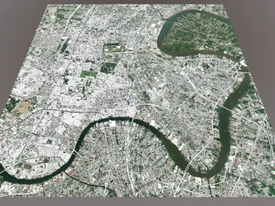 Cityscape Bangkok Thailand 3D model