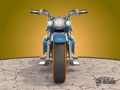 Motorcycle 01 Low-poly 3D model