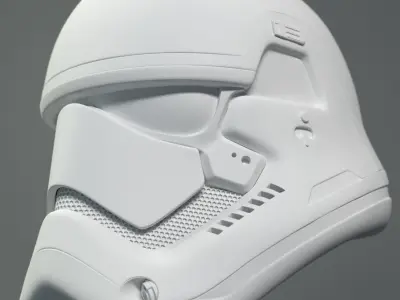 Star Wars Stormtrooper helmet - First Order Low-poly 3D model