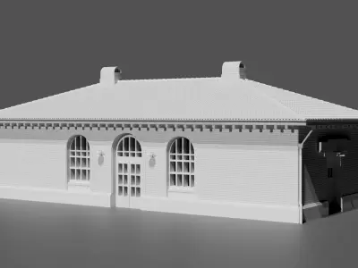 Hyde Park Train Station Detailed Replica 3D print model