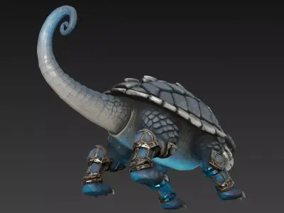 Fantasy Animal Creature Bundle 10 Low-poly 3D model