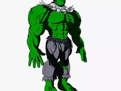 Incredible Hulk Toon 3D model