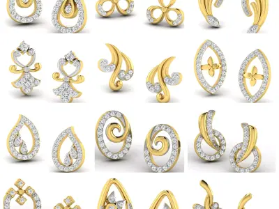 713  Model Of 3DM Earrings  3D print model