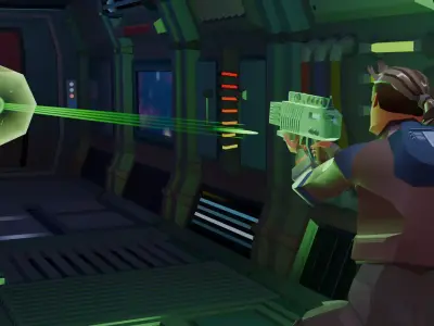 Rookie Jay - Low Poly Stylized Sci-Fi Character Low-poly 3D model