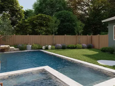 Garden Landscape 3D Model - SketchUp and Lumion  3D model