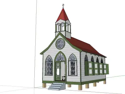 Architecture-Religion-God-Culture-Temple-088 church 3D model