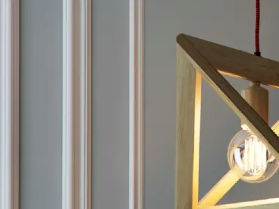 Hanging lamp Wood Triangle by Romatti 3D model