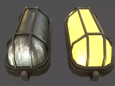 Wall Light - Game Ready Low-poly 3D model
