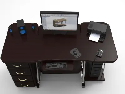 pc table 3 3D model