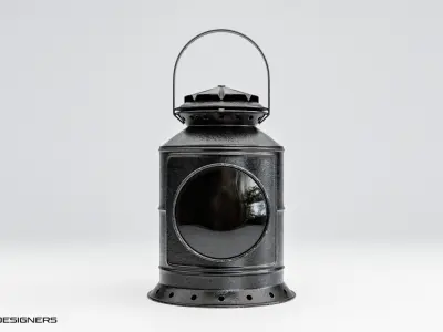Vintage Railroad Lantern 3D model