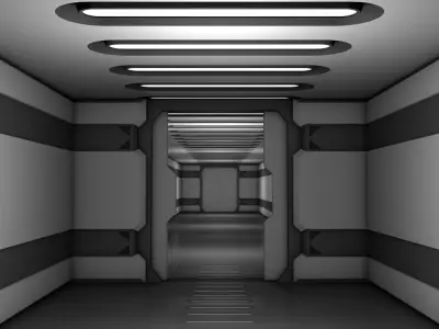 Sci Fi Corridor 3D model