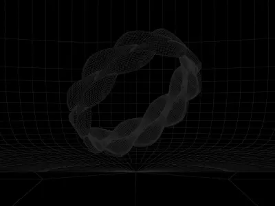 RING---United Braids Low-poly 3D model