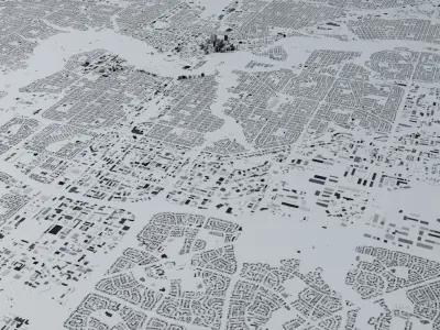 Edmonton Streets and Buildings 3D model