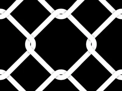 Metal Fence Free low-poly 3D model