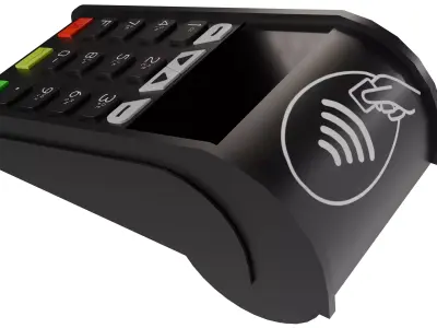 Pos Terminal Low-poly 3D model