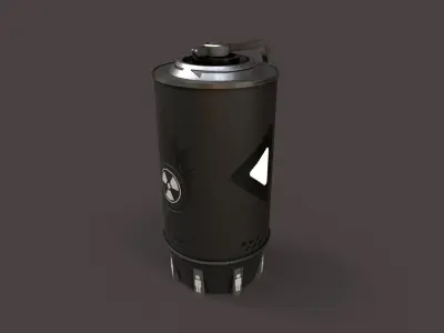 Sci-Fi Bomb  Low-poly 3D model
