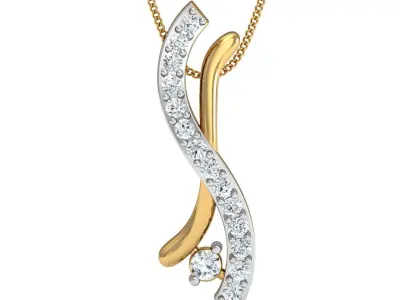 Women Pendant 3dm STL FBX OBJ Render Details 3D print model 7