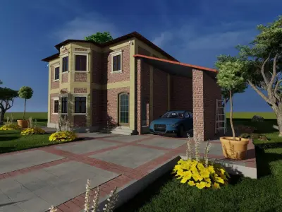 house traditional Free 3D model