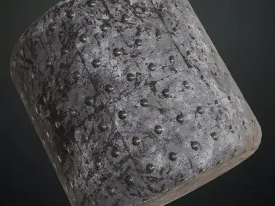 Dull Metal Panel PBR Seamless Texture