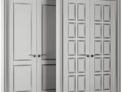Entrance door set185 3D model