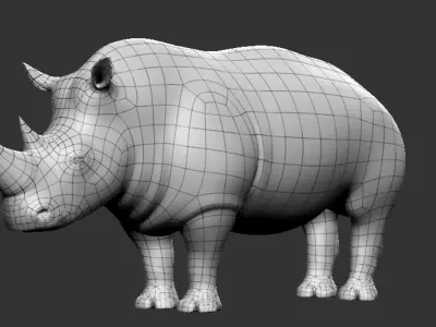 Rhino BaseMesh - Topology + UV Map