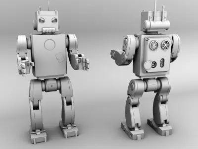 Cartoon Robot 3d model 3D model