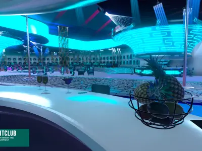 Nightclub modern interior 3D model